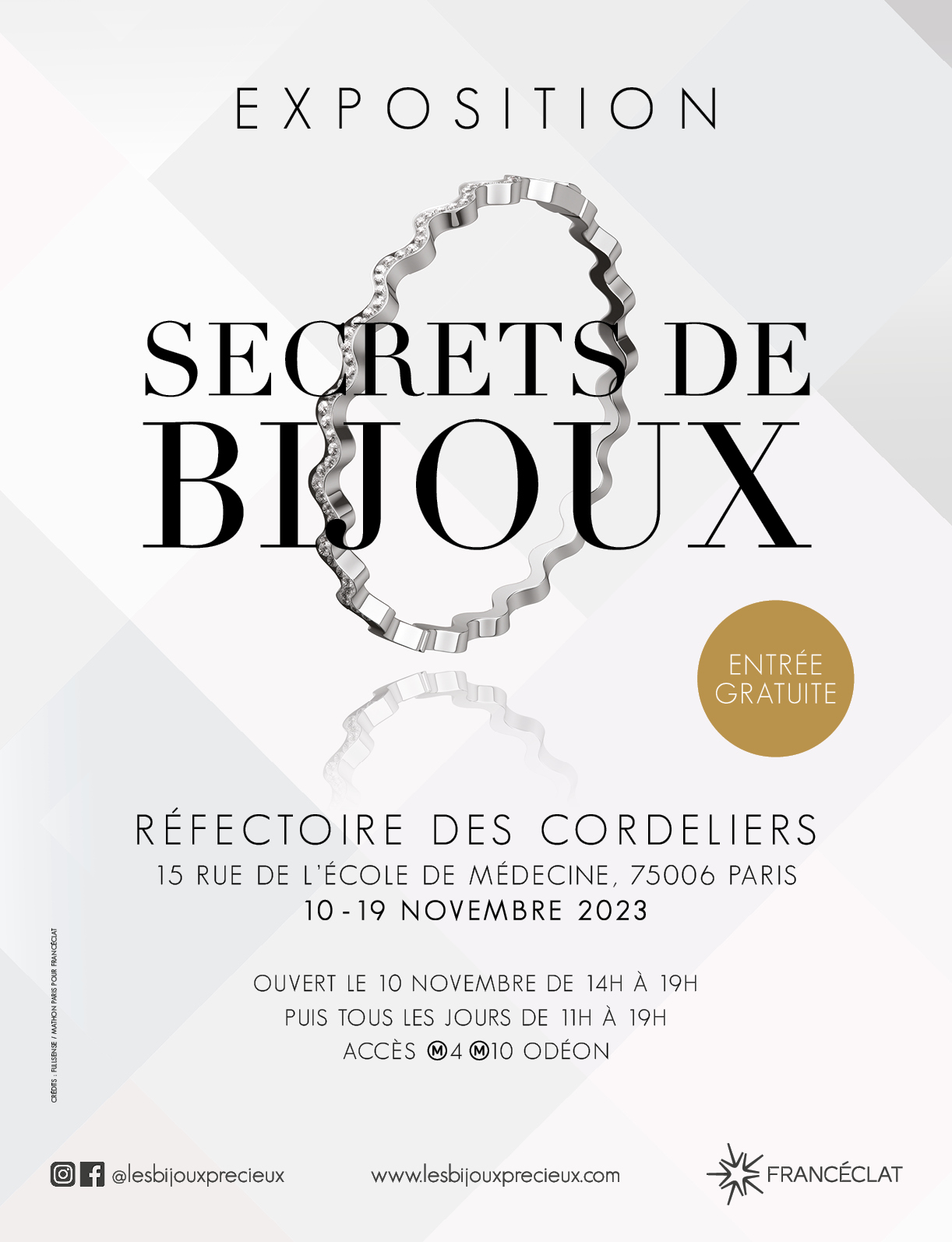 EXPO SECRETS DE BIJOUX - AFFICHE A4