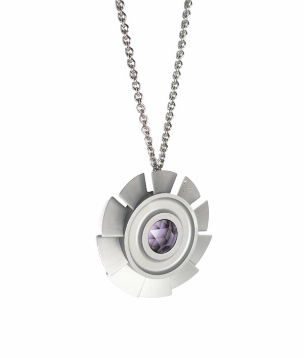 Studio C - collier Mundus amethyste et 3 diamants 1