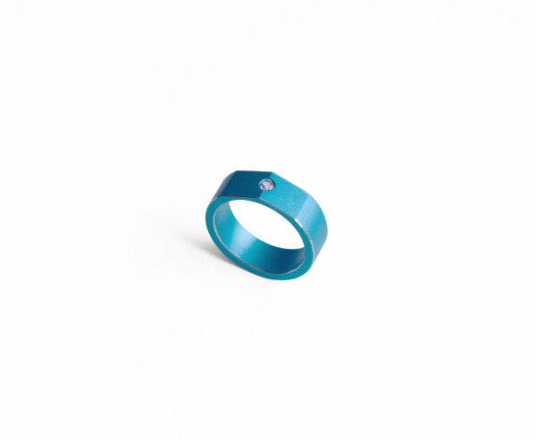 Studio C - Bague H bleue 2 pans tourmaline 1