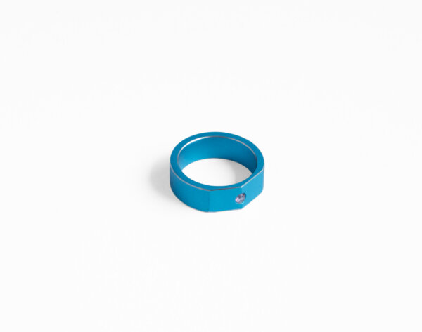 Studio C - Bague H bleue 2 pans tourmaline 1