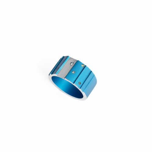 Studio C - Bague escalier bleue 1