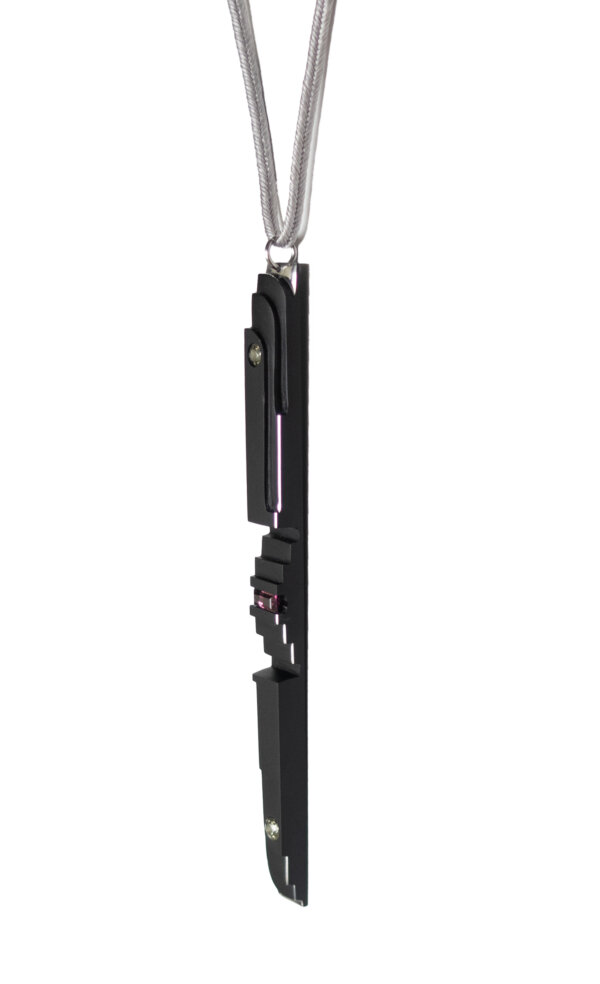 Studio C - Pendentif escaliers long noir 1