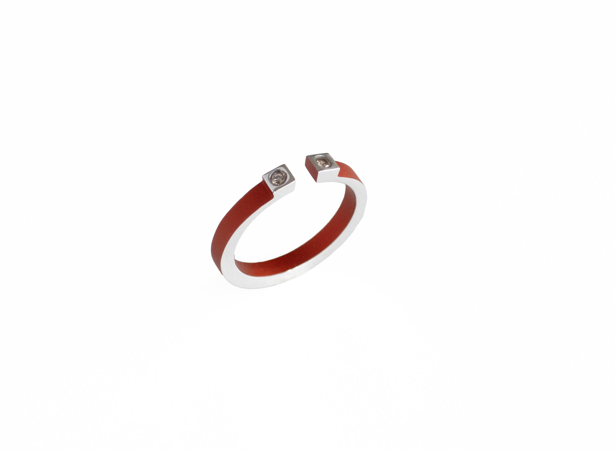 Studio C - Bague H torque cuivre diamant 2
