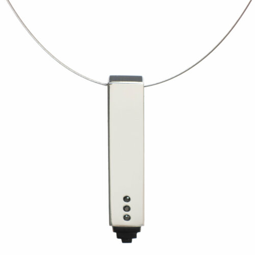 Studio C - Pendentif building diamants noirs 1