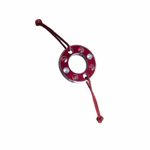 Studio C - Bracelet RM rouge aigue marine spinelles GM