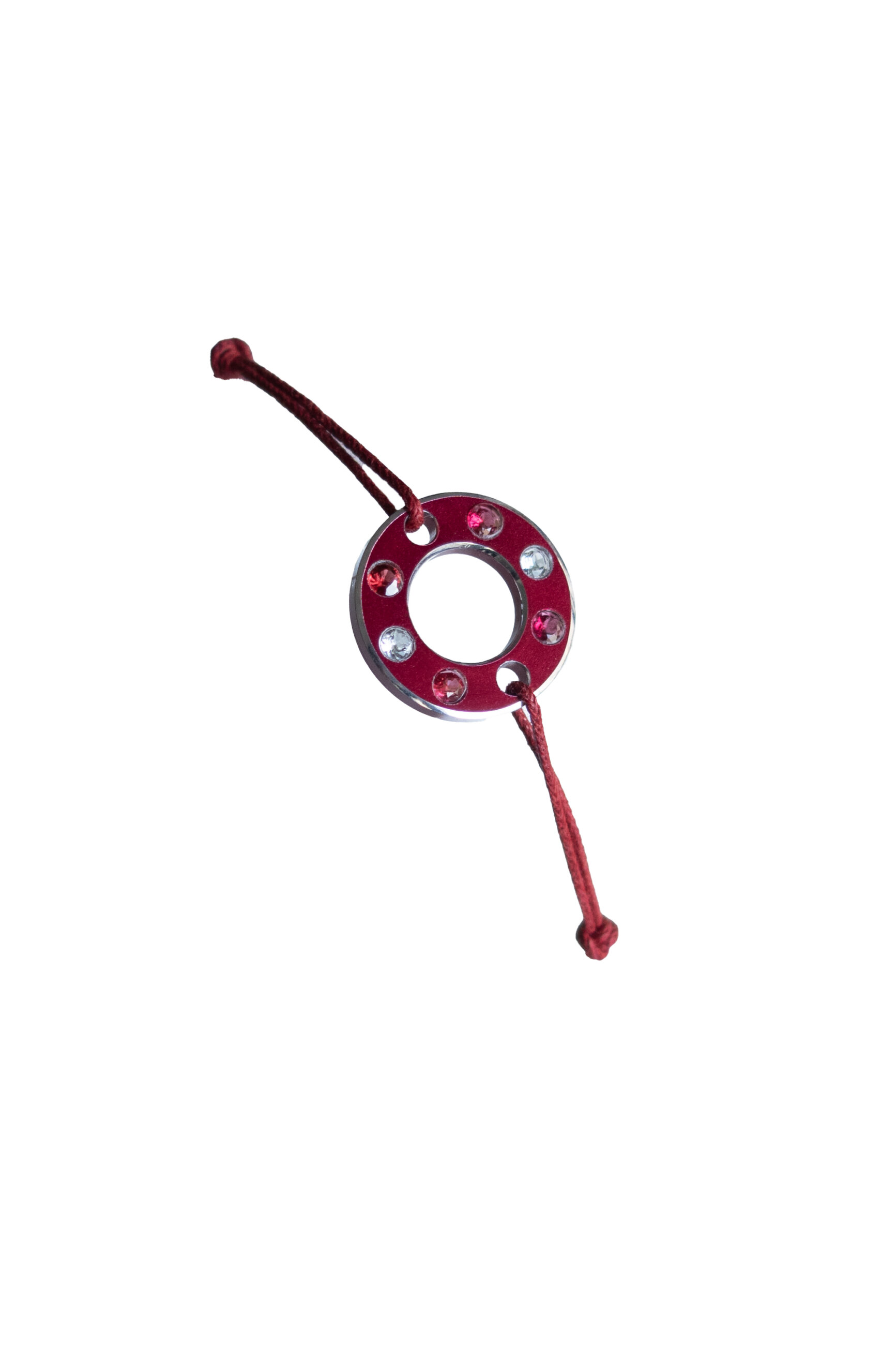 Studio C - Bracelet RM rouge aigue marine spinelles GM