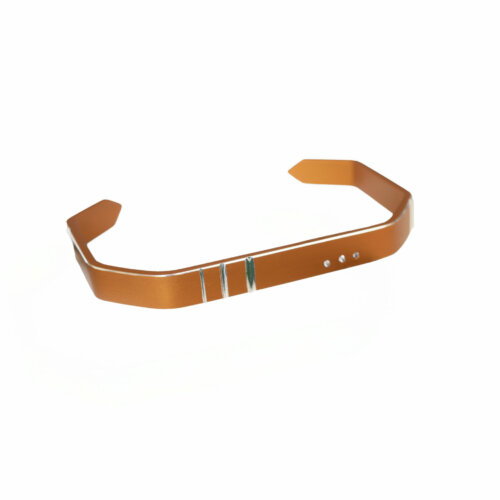 Studio C - bracelet H 3 traits orange diamants 2 © Studio C