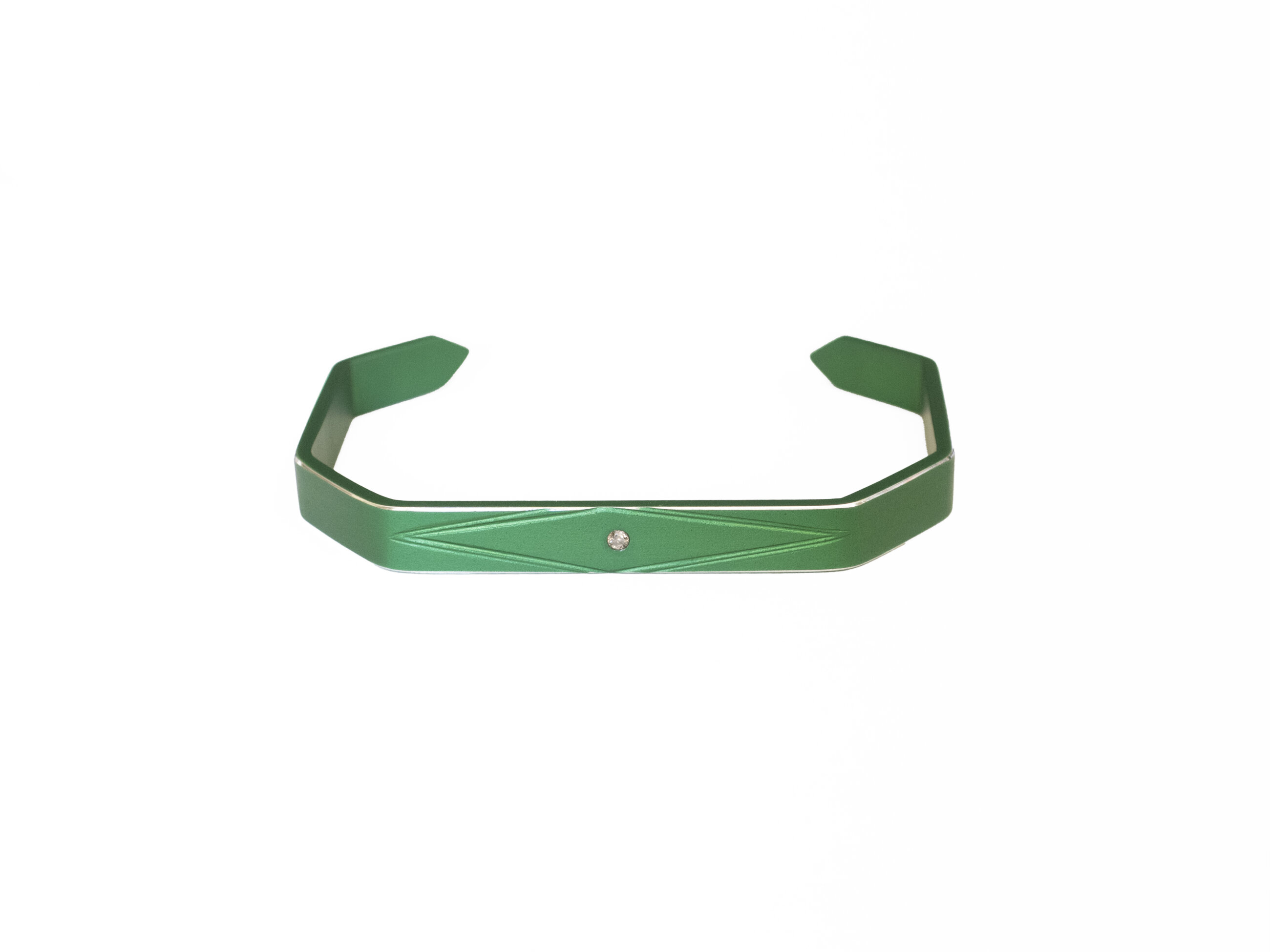 Studio C - bracelet H vert losange diam M 1 © Studio C